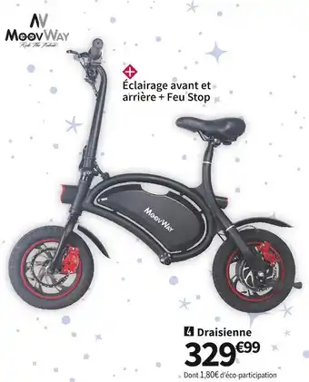Moovway draisienne e-moov noir