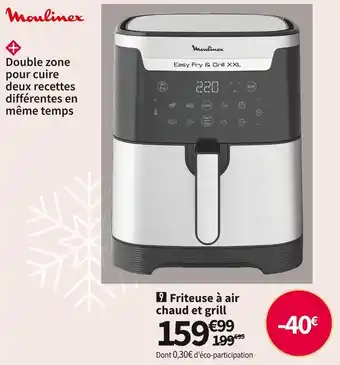 Conforama Moulinex friteuse à air chaud et grill ez801d10 offre