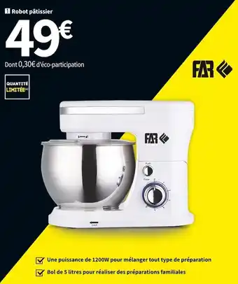 Conforama Far robot pâtissier km5120021rbw offre