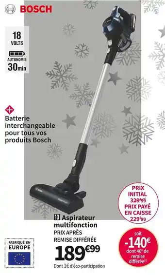 Conforama Bosch aspirateur multifonction bcs611p4a offre
