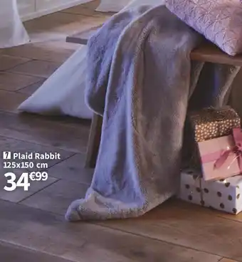 Conforama Plaid rabbit 125x150 cm offre