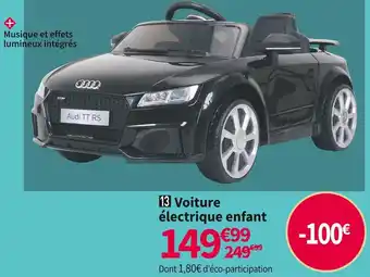 Conforama Voiture électrique enfant audi tt rs offre