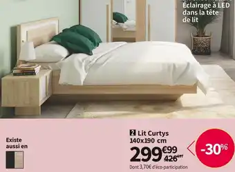 Conforama Lit adulte 140x190 cm offre