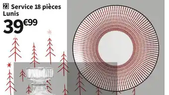 Conforama Service 18 pièces lunis offre