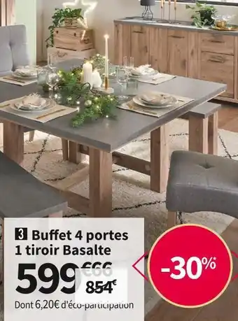 Conforama Séjour basalte offre