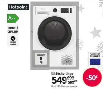 Conforama Hotpoint sèche-linge hotpoint cnt m11 82k fr offre