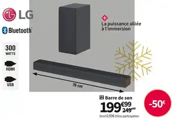 Conforama Lg barre de son s40q offre