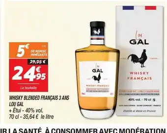 Netto Whisky blended francaus 3 ans lou gal offre