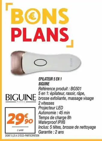 Netto Epilateur 5 en 1 biguine offre