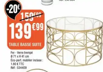 Table basse suite