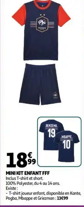 Auchan Mini Kit Enfant FFF offre