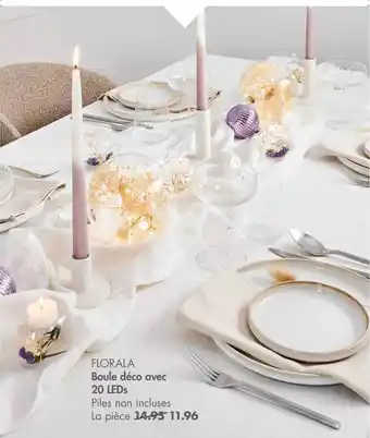 Casa Boule déco avec 20 leds florala offre