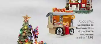 Casa Décoration n de noël avec leds et fonction de mouvement food stall offre