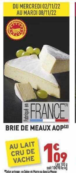 Brie de meaux aop