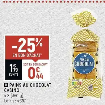 Spar Pains Au Chocolat Casino offre