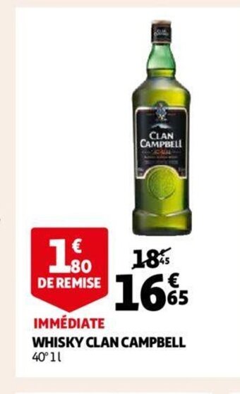 Auchan Whisky Clan Campbell offre