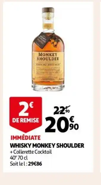 Auchan Whisky Monkey Shoulder offre
