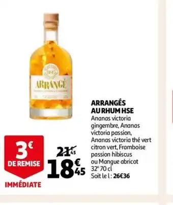 Auchan Arranges Au Rhum HSE offre