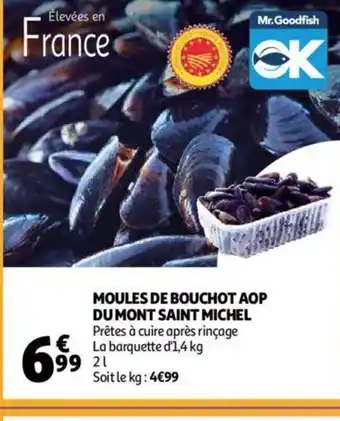 Auchan Moules de Bouchot AOP du Mont Saint Michel offre