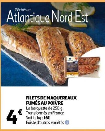 Auchan Filets de Maquereaux Fumes au Poivre offre