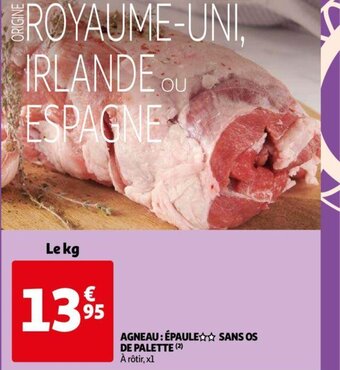 Auchan Agneau Epaule Sans Os de Palette offre