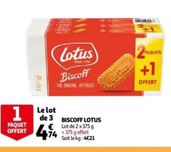 Auchan Biscoff Lotus offre