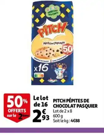 Pitch Pépites de Chocolat Pasquier