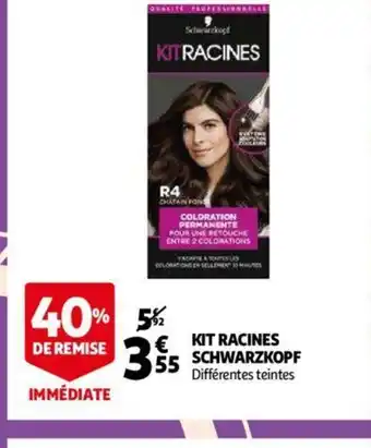 Auchan Kit Racines Schwarzkopf offre