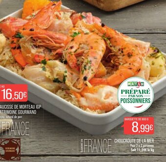 Match Choucroute de La Mer offre