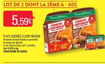 Match Plats Cuisines Fleury Michon offre