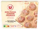 Super U MINIS PIZZAS CUITES AU FEU DE BOIS SURGELEES offre