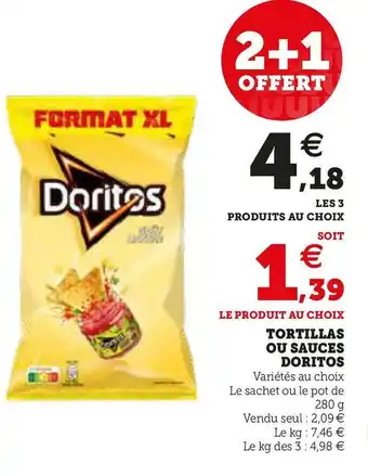 Super U TORTILLAS OU SAUCES offre