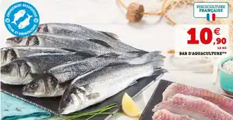 Super U BAR D'AQUACULTURE offre