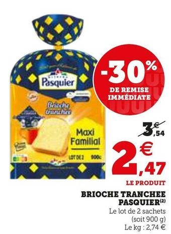 U Express BRIOCHE TRANCHEE offre