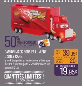 Camion Mack Sons Et LumiĂšre Disney Cars