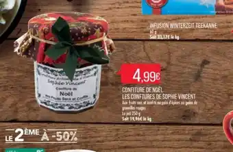 Match Confiture de Noel Les Conftures de Sophie Vincent offre