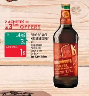 Match Biere de Noel Kronenbourg offre