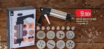 Match Presse Biscuits En Inox offre