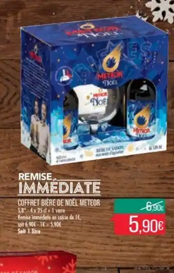 Match Coffret Bière de Noël Meteor offre