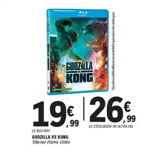 Godzilla Vs Kong Warner Home Vidéo