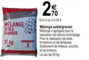 Tridôme Mélange Sable-gravier offre