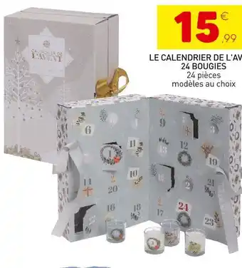 Stokomani Le calendrier de l'avent 24 bougies offre