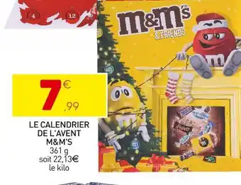 M&m's le calendrier de l'avent