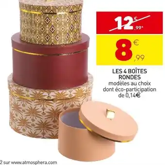 Stokomani Les 4 boîtes rondes offre
