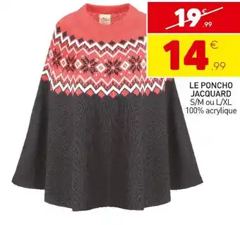 Stokomani Le poncho jacquard offre