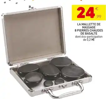 La mallette de massage 8 pierres chaudes de basalte