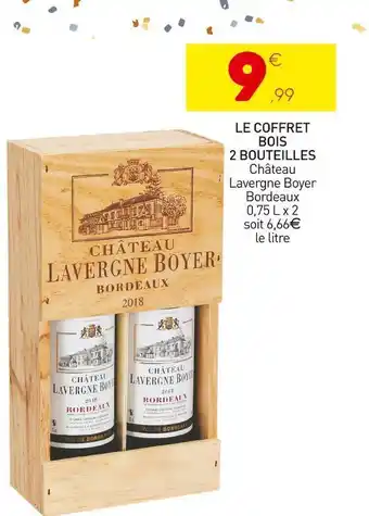 Stokomani Château lavergne boyer le coffret bois 2 bouteilles offre