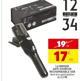 Stokomani La brosse anti-fourche rechargeable usb offre