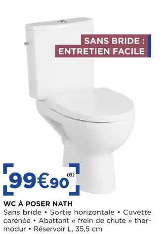 Lapeyre Wc à poser nath offre