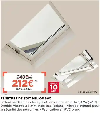 Lapeyre Fenêtres de toit hélios pvc offre